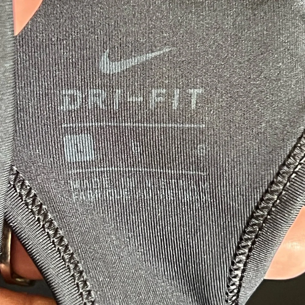 Nike Black Athletic Top with White Logo